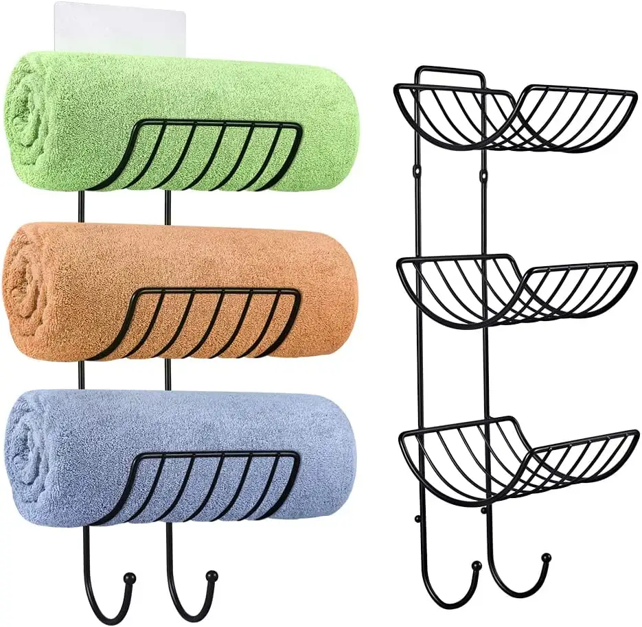 ที่แขวนผ้าเช็ดตัวสำหรับติดผนังห้องน้ำ,ที่แขวนผ้าเช็ดตัวติดผนังชั้นเก็บของ