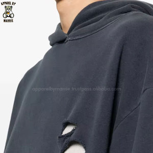 บริการ OEM เสื้อฮู้ดดี้แฟชั่นสตรีทผู้ชาย ทรงหลวม สไตล์ลำลอง มีกระเป๋าจิงโจ้ เหมาะสำหรับฤดูหนาว มีไซส์พลัสไซส์ - Product Image 6