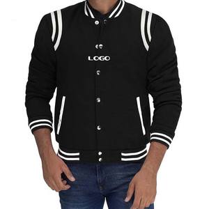 Chaqueta Universitaria de Béisbol Personalizada al por Mayor para Hombre, Tela de Lona, Color y Logotipo Personalizados, Procesamiento con Revestimiento - Product Image 4