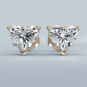 925 Sterling <b>Silver</b> Heart Shape Zircon <b>Stud</b> Earrings Gold Plated Rhinestone Ear <b>Studs</b> for Wedding Party Gift - Product Image 2