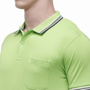 Best Selling Neon <b>Green</b> <b>Polo</b> <b>Shirt</b> for <b>Men's</b> Short Sleeve Quick Dry <b>Shirts</b> for <b>Men's</b> Pakistan Made With Customized Logo & Label - Product Image 4