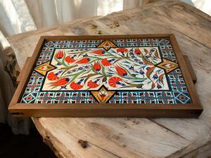 MDF Wooden <b>Enamel</b> Coated Design Serving <b>Tray</b> Hotels & Restaurant Kitchenware Table <b>Tray</b> High Quality - Product Image 2