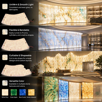 Panneau LED flexible moderne 13W, prix d'usine, 320 LED, découpable, rétroéclairage LED souple, gradation, couleur unique, ultra-fin, 1 LED découpable
