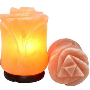 Flor de Phool Rosa tallada a mano Sal del Himalaya de 250 millones de años Pulida por Sian Enterprises en Love Style - Product Image 2