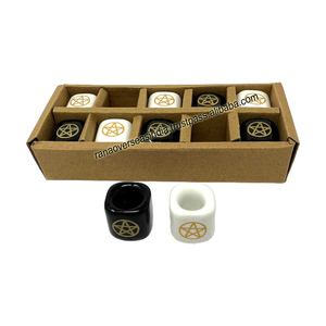 Portavelas de cerámica con diseño de Pentáculo ecológico de calidad superior para la meditación navideña, decoración del hogar - Product Image 4