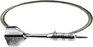 แหวนผ้าเช็ดปากรูปตัวเสียบลูกดอกเดี่ยวแบบอังกฤษบนผ้าพันคอสำหรับงานปาร์ตี้ชิ้นกลางของตกแต่งบ้านที่ไม่เหมือนใคร - Product Image 2