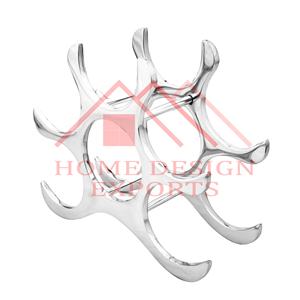 Soporte de estante de vino de 9 botellas de aluminio de alta calidad 2025 para decoraciones de fiesta nocturna de Bar - Product Image 3