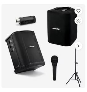 ระบบเสียงพกพาไร้สายคุณภาพสูง S1 Pro+ พร้อมบลูทูธ สีดำ พร้อมตัวส่งสัญญาณเครื่องดนตรีไร้สาย - Product Image 1