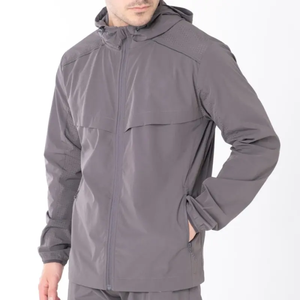 ชุดวอร์มกันลมผ้าไนลอนทำจากโพลีเอสเตอร์มีซิปสะท้อนแสงสำหรับผู้ชายชุดวอร์ม - Product Image 4