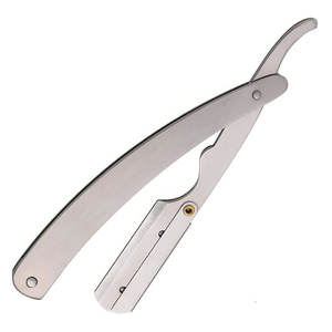 Rasoirs de rasage de barbier de haute qualité fabriqués directement avec poignée en acier inoxydable allemand - Product Image 5