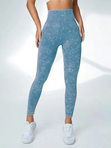 Nouveau pantalon de Yoga sans couture Tie Dye personnalisé taille haute entraînement Sexy Gym Leggings de sport pour les femmes séchage rapide - Product Image 2