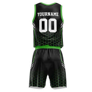 Nouvelle couleur noire prix chaud basket-ball Cool basket-ball maillot nouveau Design et uniforme ensemble professionnel bons services matériels - Product Image 3