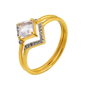 เครื่องประดับสุดหรูแหวนทองชุบ925สเตอลิงเงิน tanzanite zircon หลายอัญมณีสำหรับผู้หญิงของขวัญแต่งงานแหวน - Product Image 6