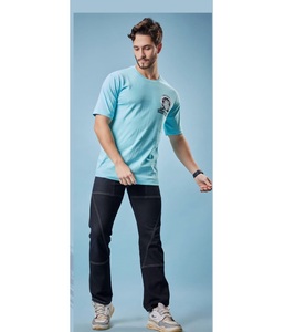 เสื้อยืดคอกลมสำหรับผู้ชายทำด้วยผ้าฝ้าย100% และสไตล์แขนครึ่ง - Product Image 1