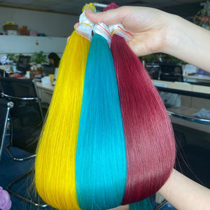 ผมต่อแบบเวอร์จิ้นแท้ 100% สีบลอนด์ ผมตรงธรรมชาติจากเวียดนาม  แบบสกินเวฟท์ จากแหล่งธรรมชาติ - Product Image 1