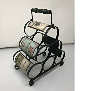 Porte-vin en métal de style moderne pour la décoration de bar Nouveau design Porte-épices de cuisine pour la décoration de cuisine Casier à vin - Product Image 4