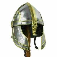 Casques d'armure médiévaux de style vintage fabriqués à la main en acier et en laiton prêts au combat et disponibles à l'achat à des prix avantageux
