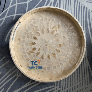 Plateau de service en nacre de haute qualité avec incrustations, modèle MOP Thanhcongcraft, idéal pour la décoration intérieure - Product Image 3