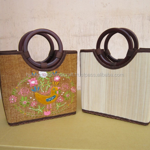 Vietnam crochet tricoté sac à main modèle simple pour les femmes 2 sacs à main pour les femmes de luxe de fabricant du Vietnam - Product Image 2