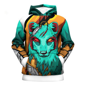 Sudaderas con capucha de gran tamaño con estampado 3D unisex transpirables de talla grande sublimación personalizada 100% poliéster/algodón teñido liso para invierno - Product Image 6