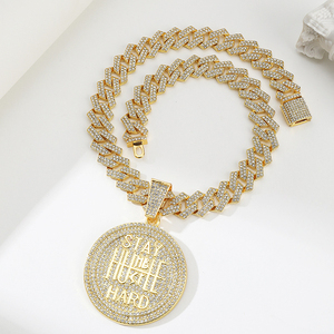 IGI certificado Pass Diamond Tester personalizado Vvs Moissanite nombre colgante hombres Hop 925 Plata Iced Out diamante colgante joyería - Product Image 1