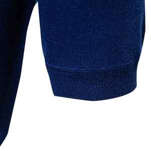 Camiseta de manga corta de Color sólido Retro para hombre, camiseta de polo informal a la moda, Camiseta de punto bordada transpirable - Product Image 3