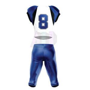 Ensemble d'uniformes de football américain à manches courtes, séchage rapide, respirant, antibactérien, grande taille, pour entraînement, compétition, tenue d'équipe, décontracté - Product Image 3