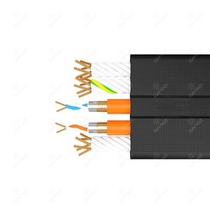 Cáp điều khiển linh hoạt 18x0.75mm cộng với 2 cặp được bảo vệ 2x0.22mm với lớp cách nhiệt PVC cho cần cẩu thang máy - Product Image 1