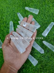 Torre de cristal de cuarzo transparente, punto de obelisco para Chakra, curación y equilibrio, ágata de piedras preciosas certificada Original para Rei - Product Image 3