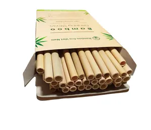Pailles en bambou réutilisables écologiques/pailles biodégradables en bambou au prix le plus bas et en gros