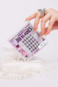 Cils en grappe synthétiques faits à la main, courbure C, 14 mm, ultra doux, légers, épaisseur 0,07 mm, NBT-N-05 - Product Image 5