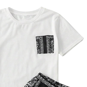 ชุดกางเกงขาสั้นผู้ชายเสื้อโปโล2ชิ้นชุดวอร์มแฟชั่นฤดูร้อนชุดลำลองแขนสั้นและกางเกงขาสั้นสำหรับผู้ชาย - Product Image 6