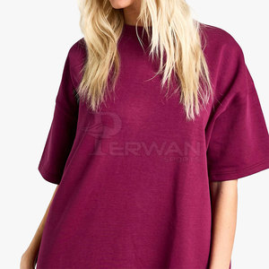 Camisetas de gran tamaño para mujer con servicio OEM Diseña tu propio logotipo Camisetas de gran tamaño para mujer - Product Image 6