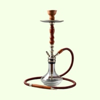 Ensemble de chicha haut de gamme en verre et métal de qualité supérieure, plaqué or, multi-calibre, écologique, avec logo personnalisable