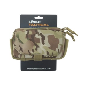 Pochette utilitaire pour téléphone - Fixations arrière compatibles BTP molle, compartiment avant élastiqué, pochette molle camouflage personnalisée - Product Image 2