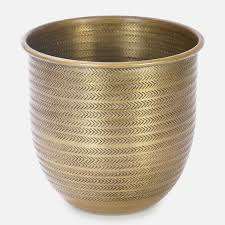 Jardinière en métal plaqué or, finition brillante et polie, pour jardin, mariage, banquet, hôtel, fleurs, à prix abordable - Product Image 6