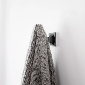 Rustic Industrial Single Wall <b>Hook</b> in Antique Pewter Finish Heavy Duty Farmhouse Style Square <b>Hook</b> <b>for</b> <b>Towels</b> and Robes - Product Image 6