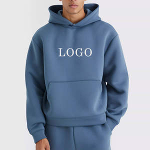 Fabricants de sweat à capuche uni vierge Streetwear lourd 100% coton éponge française personnalisé 400 g/m² sweat à capuche court hommes - Product Image 6