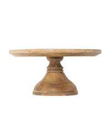 Support à gâteau en bois au design simple, passe au lave-vaisselle, fait main, réutilisable, plateau de service, accessoires de cuisine, SANIYA HANDICRAFT Modèle SH-1896