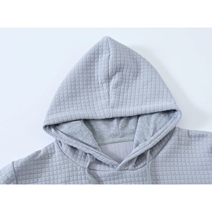 Logo personnalisé hiver unisexe fermeture éclair à capuche 2026 nouveau Design décontracté chaud polaire écologique 100% coton ensembles - Product Image 4