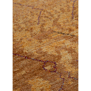 พรมขนสัตว์ถักมือสีน้ำตาลเบจ แมนชาฮ่า ลายเรขาคณิตนามธรรม สำหรับตกแต่งบ้าน ห้องนั่งเล่น ทางเดิน รูปทรงสี่เหลี่ยมผืนผ้า ดีไซน์แบบจิ๊กซอว์ สำหรับวัยรุ่น - Product Image 3