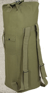 Bolsa de lona de carga superior Mochila de lona de doble correa de viaje de gran capacidad Bolsa de senderismo táctica de escalada de viaje - Product Image 3