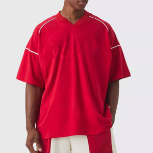 Ensemble de vêtements d'été pour homme en coton blanc personnalisé, t-shirt et short, tenue de sport de gym, respirant en coton - Product Image 4