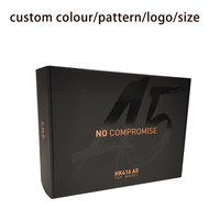 Boîte en carton noir personnalisée de haute qualité pour l'expédition, avec impression UV et logo, pour vêtements, petite boîte en carton
