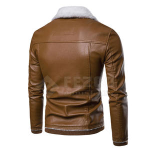 La fábrica proporciona directamente chaquetas de cuero impermeables para hombres 2025 chaqueta de invierno de cuero a la venta - Product Image 2