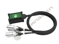Câble de serpent audio XLR 4 canaux 3 broches pour studio d'enregistrement de scène Câble de haut-parleur haut-parleur d'extension de signal réseau femelle mâle Speakon
