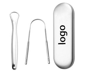 Raspador y Limpiador de Lengua Portátil Reutilizable de Doble Cara, de Acero Inoxidable 304 de Grado Quirúrgico, 100% para Viajes - Product Image 4