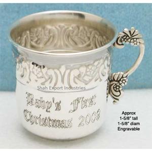 Tasse à eau en métal de style américain plaqué argent pour boissons, maison et hôtel, tasse à thé et café - Product Image 4