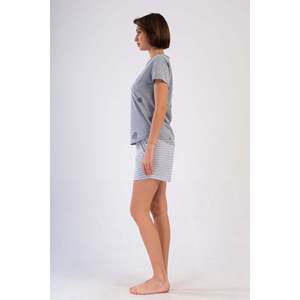 KADIN P.SUPREM O YAKA KISA KOL ETEGI OVAL SORT TAKIM - สีเทาผสม - สีเทาผสม - Product Image 3