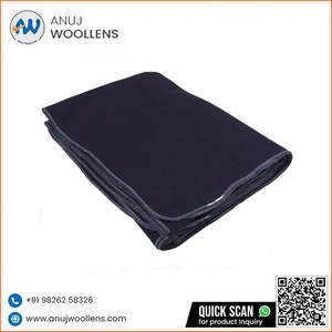 ผ้าห่มขนสัตว์สีน้ำเงินกรมท่าออกแบบได้ตามต้องการ - Product Image 2